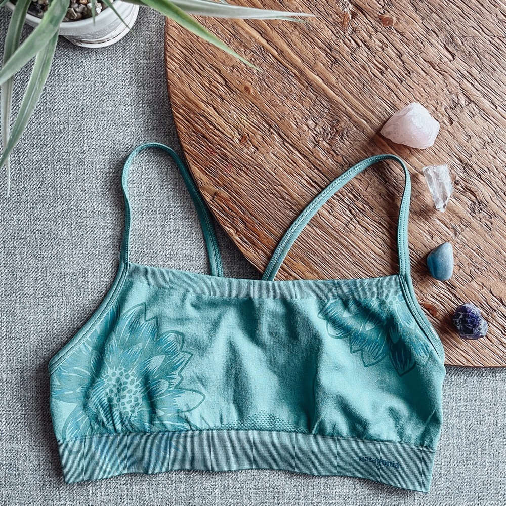 SOLD patagonia teal sports bra